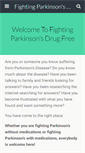 Mobile Screenshot of fightingparkinsonsdrugfree.com